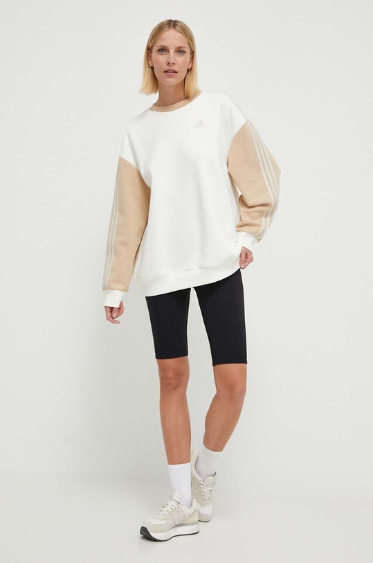 adidas bluza IR6138 beżowy SS24