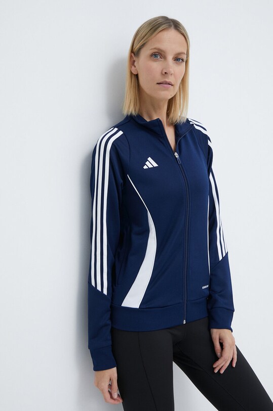 adidas Performance edzős pulóver Tiro 24 aplikációval sötétkék IR7492