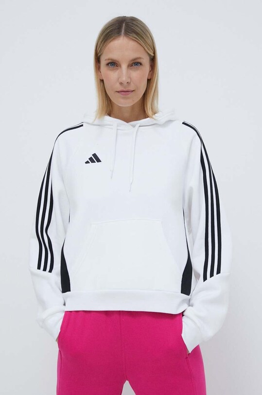 adidas Performance bluză trening Tiro24 alb IR7508