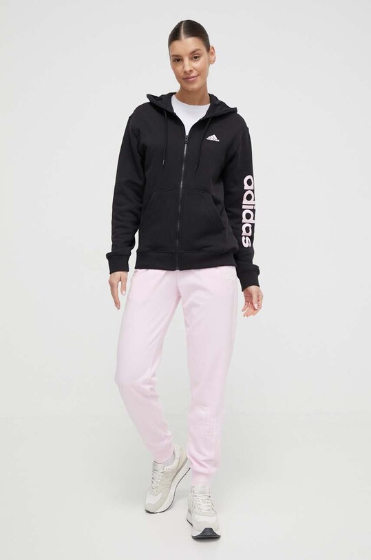 Памучен суичър adidas IS2072 черен SS24