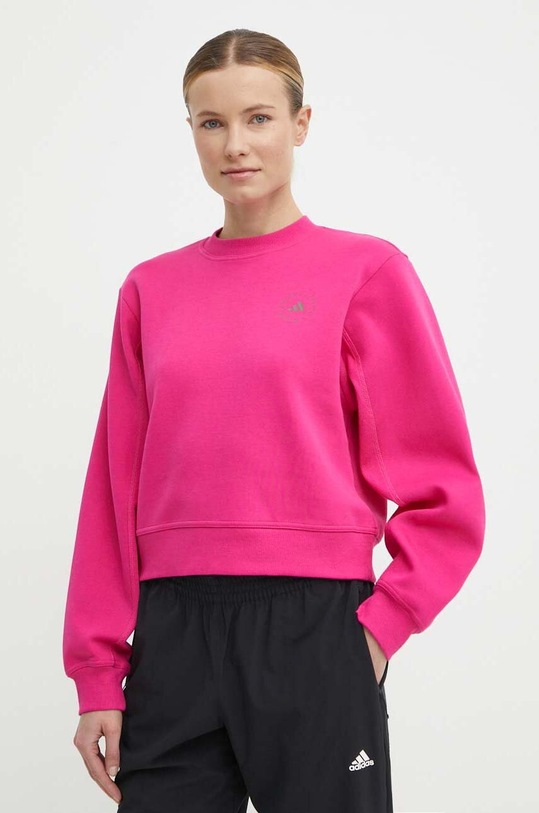 Mikina adidas by Stella McCartney bez kapuce růžová IT8284
