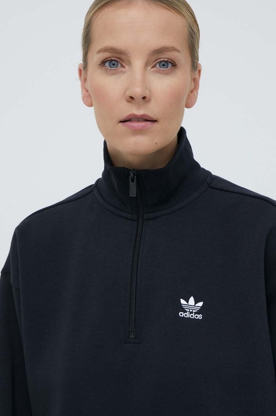 Mikina adidas Originals Essentials Halfzip Sweatshirt černá IU2711