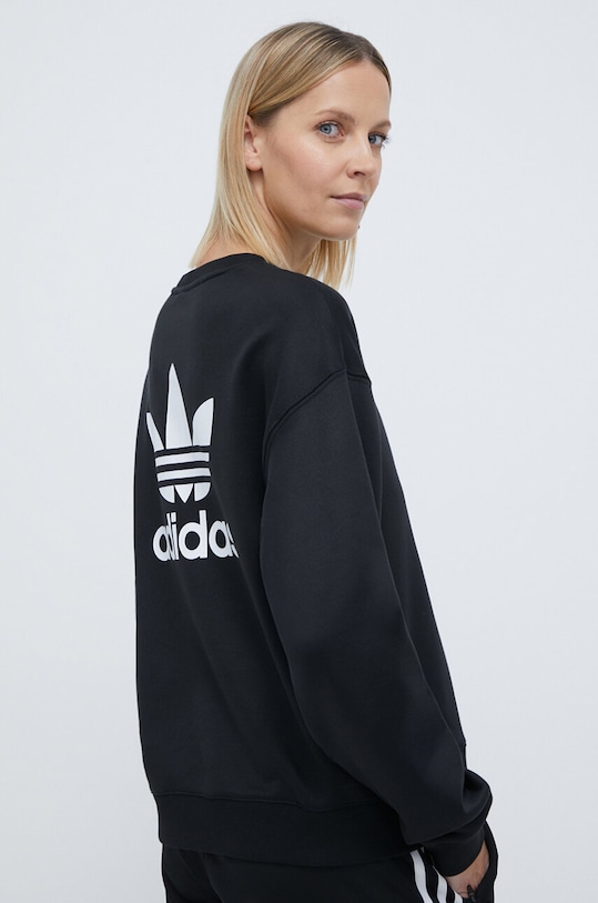 Mikina adidas Originals Trefoil Crew čierna IU2410