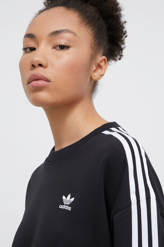 Dukserica adidas Originals 3-Stripes Oversized Crew crna IU2423