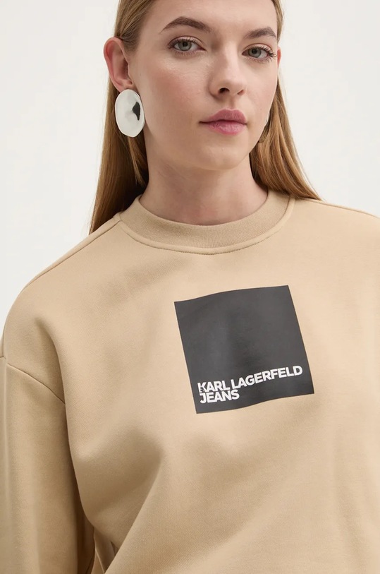 Mikina Karl Lagerfeld Jeans béžová 240J1807