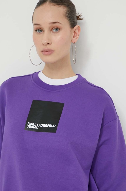 Μπλούζα Karl Lagerfeld Jeans 240J1807 μωβ SS24