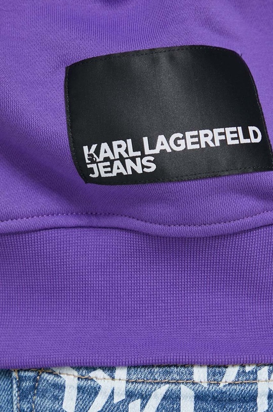 Μπλούζα Karl Lagerfeld Jeans 240J1807 μωβ