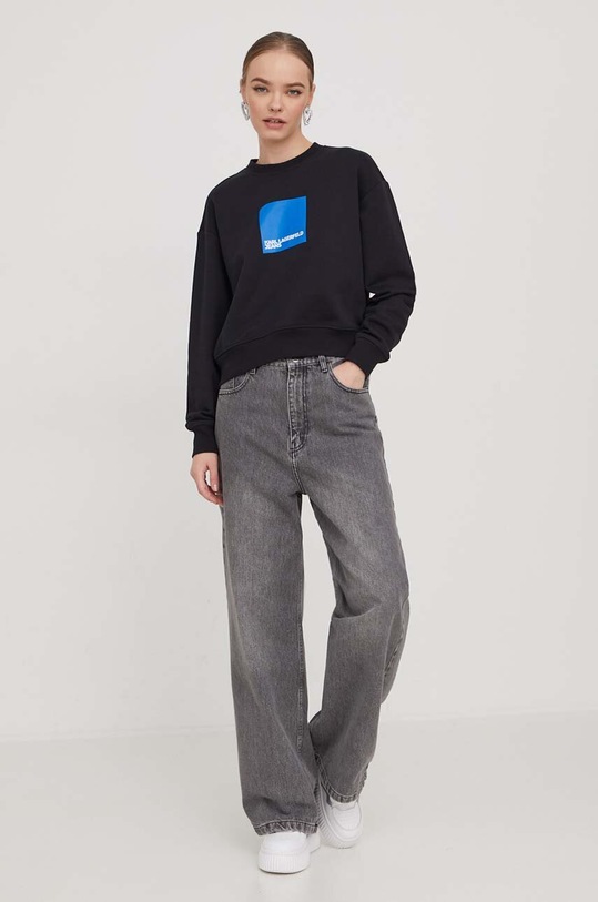 Karl Lagerfeld Jeans bluza 240J1807 negru SS24