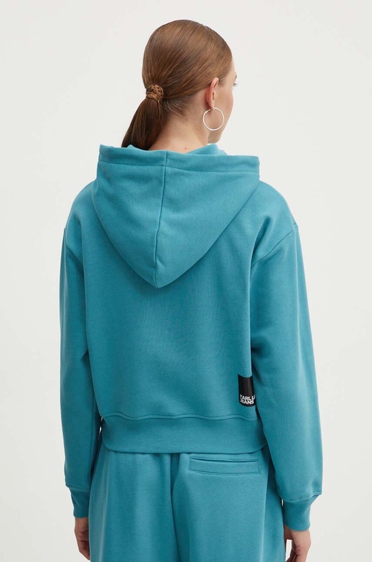 Oblečenie Mikina Karl Lagerfeld Jeans 240J1808 tyrkysová