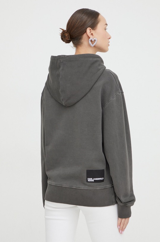 Odzież Karl Lagerfeld Jeans bluza bawełniana 240J1802 szary