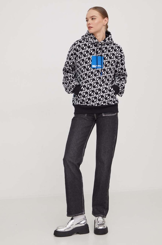 Μπλούζα Karl Lagerfeld Jeans 240J1809 μαύρο SS24