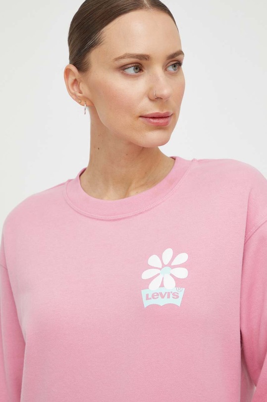 Levi's bluza bawełniana różowy 18686