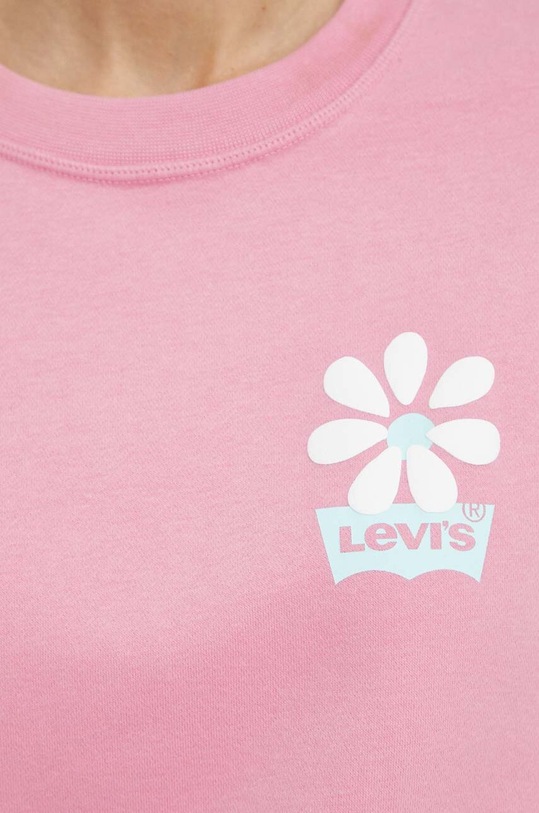 Levi's bluza bawełniana 18686 różowy