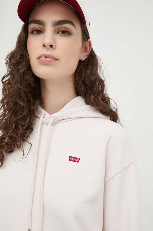 Bavlněná mikina Levi's růžová 24693