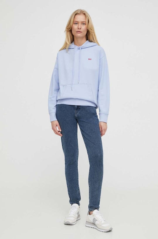 Levi's hanorac de bumbac 24693 albastru SS24