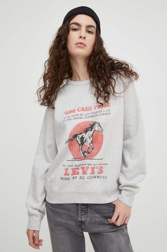 Levi's bluza print gri A7288