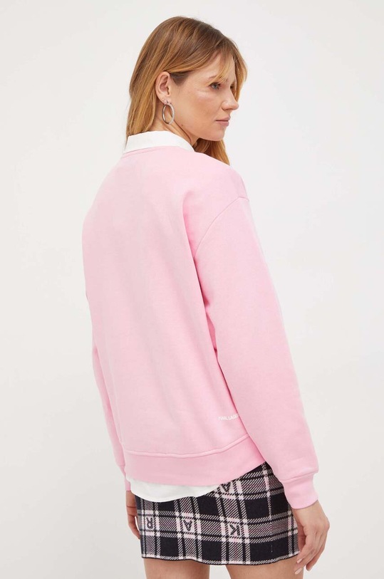 Odzież Karl Lagerfeld bluza 240W1812 różowy