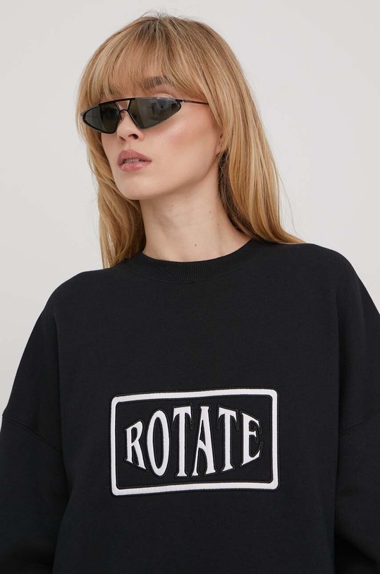 Rotate hanorac de bumbac negru 700348100