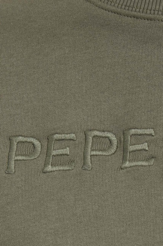 Βαμβακερή μπλούζα Pepe Jeans Hanna HANNA PL581396 πράσινο