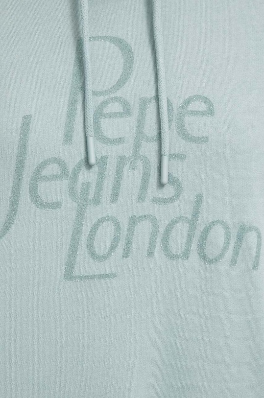 Pepe Jeans hanorac de bumbac HARRIET PL581397 turcoaz