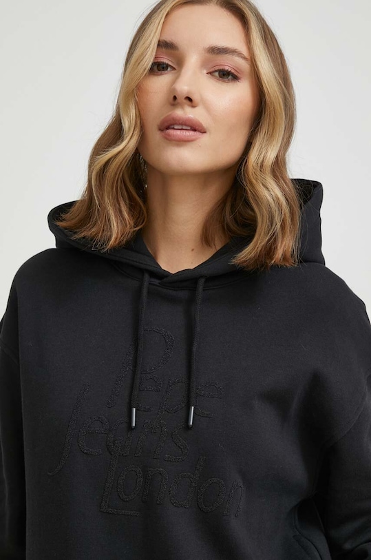 Pepe Jeans hanorac de bumbac HARRIET PL581397 negru