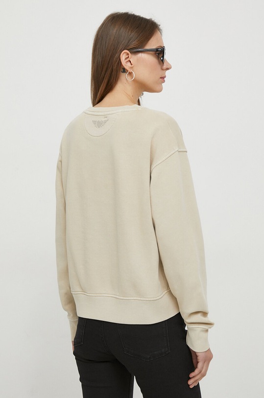 Odzież Pepe Jeans bluza bawełniana HARLEY PL581402 beżowy