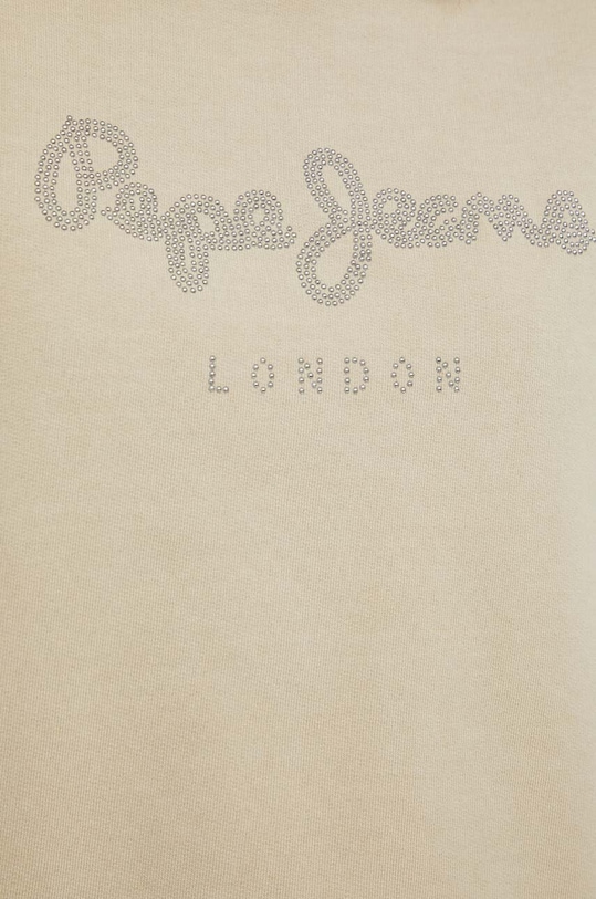 Pepe Jeans hanorac de bumbac PL581402 bej