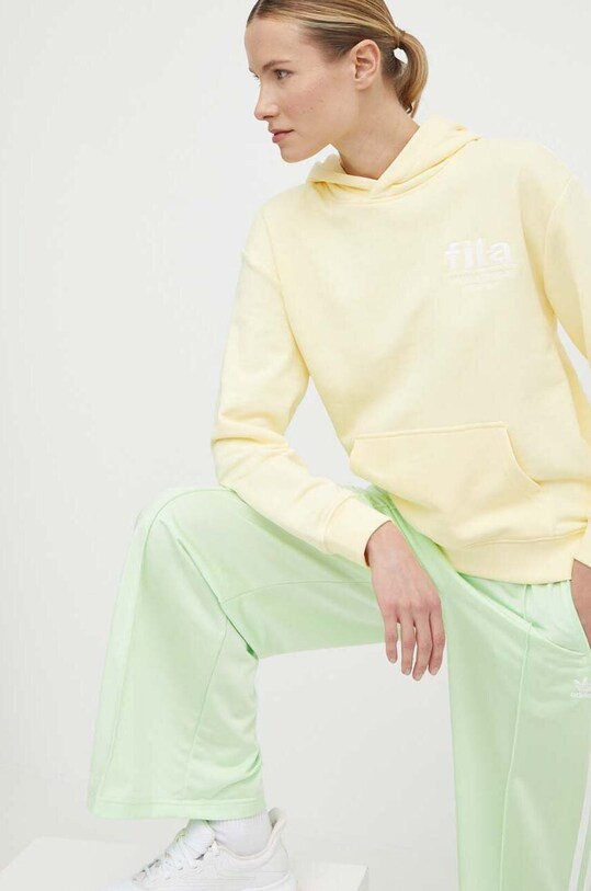 Fila bluza Lima imprimeu galben FAW0737