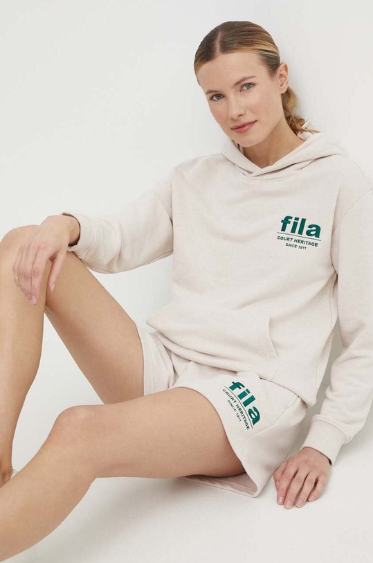 Fila bluza Lima z kapturem beżowy FAW0737