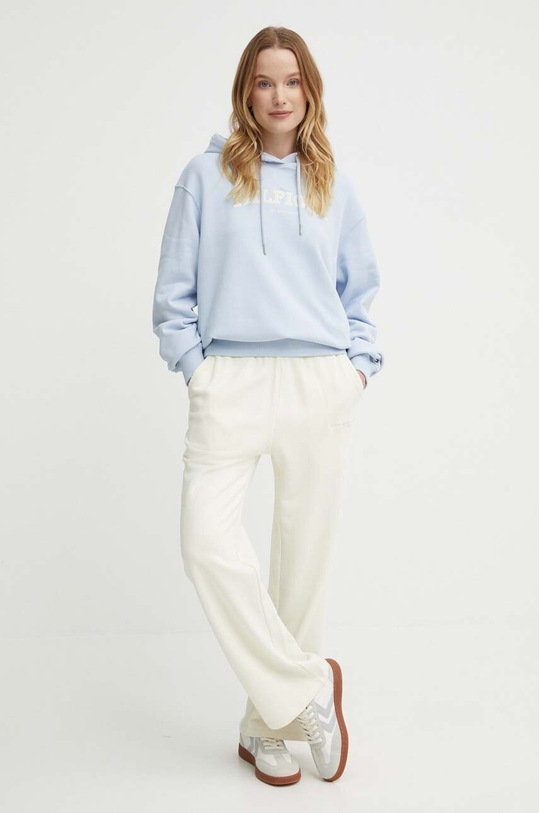 Tommy Hilfiger bluza bawełniana WW0WW41236 niebieski SS24
