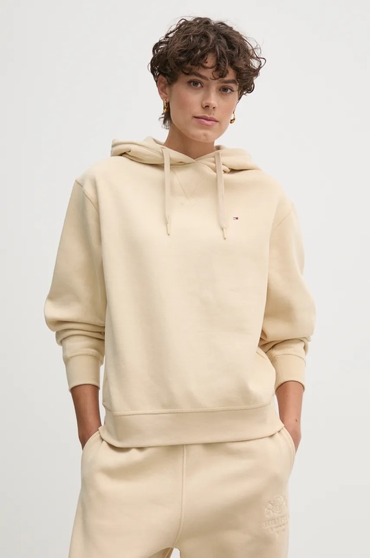 Бавовняна кофта Tommy Hilfiger бежевий WW0WW41245