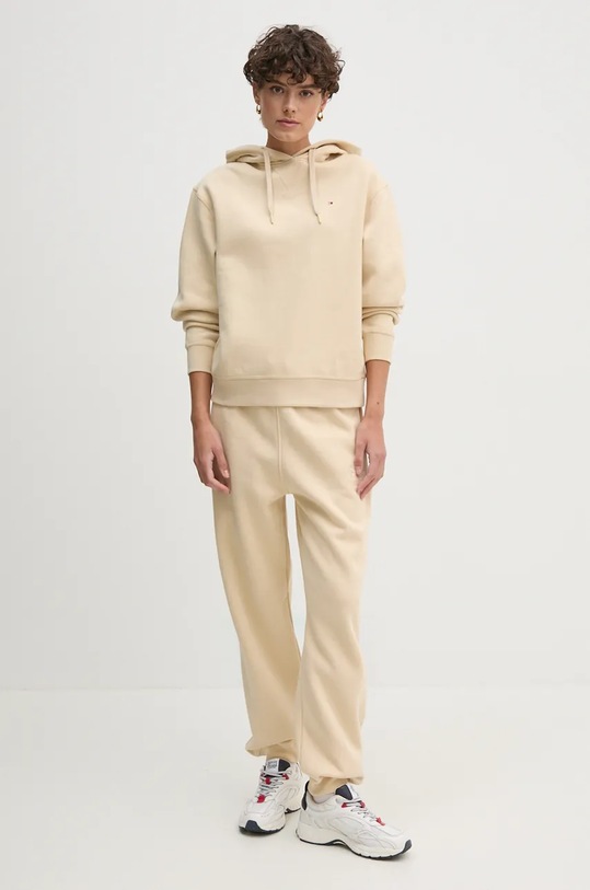 Бавовняна кофта Tommy Hilfiger WW0WW41245 бежевий NC24