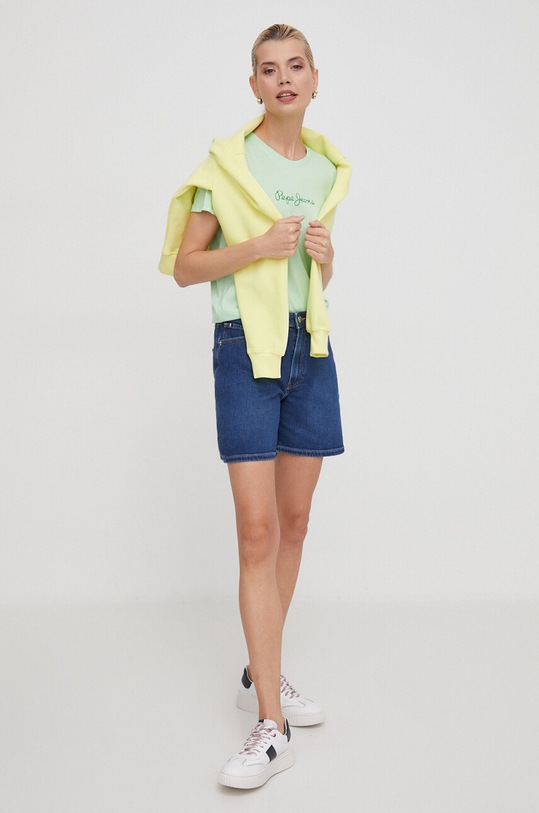 Tommy Hilfiger bluza bawełniana WW0WW41246 żółty SS25