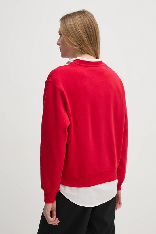 Odzież Tommy Hilfiger bluza bawełniana WW0WW41246 czerwony
