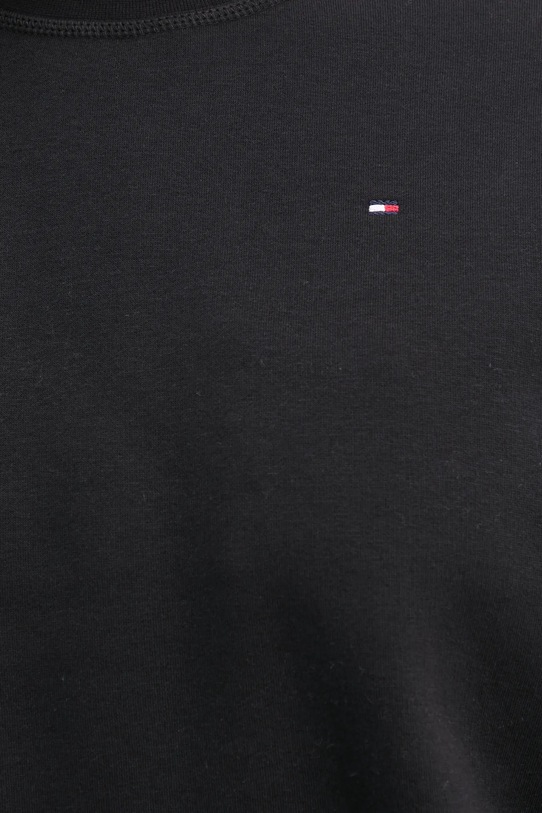 Βαμβακερή μπλούζα Tommy Hilfiger WW0WW41246 μαύρο