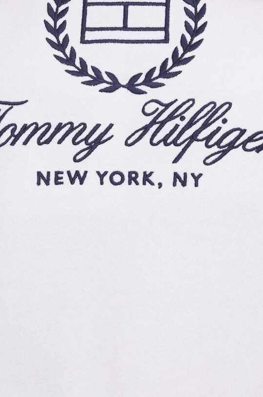 Bavlněná mikina Tommy Hilfiger WW0WW41758 bílá