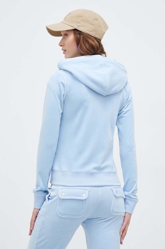 Odzież Juicy Couture bluza welurowa JCAP176.134 niebieski