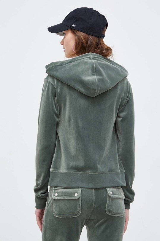Îmbrăcăminte Juicy Couture bluză din velur JCAP176.482 verde