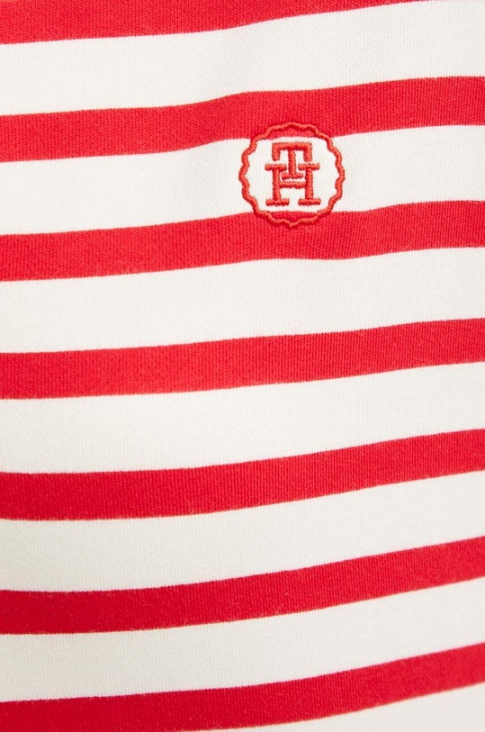 Tommy Hilfiger bluza bawełniana WW0WW41230 czerwony