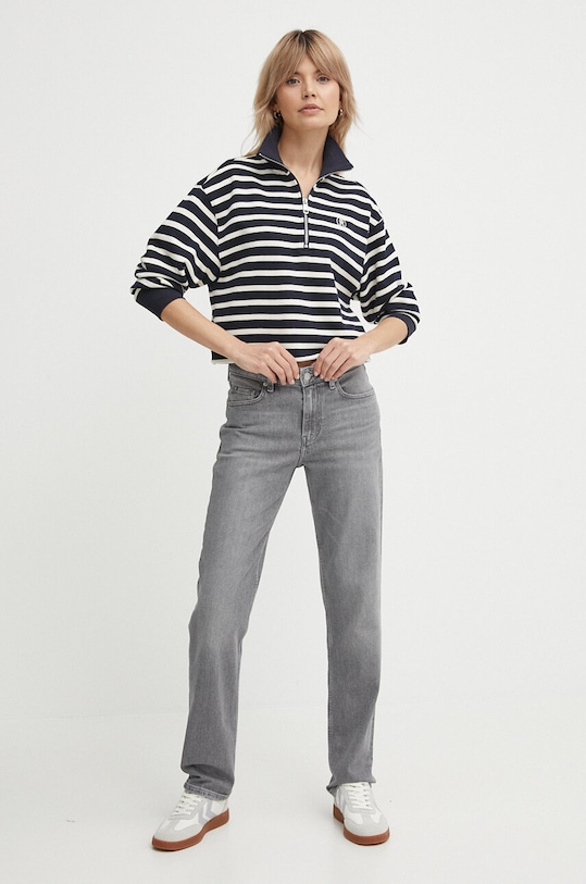 Tommy Hilfiger bluza bawełniana WW0WW41230 granatowy SS24