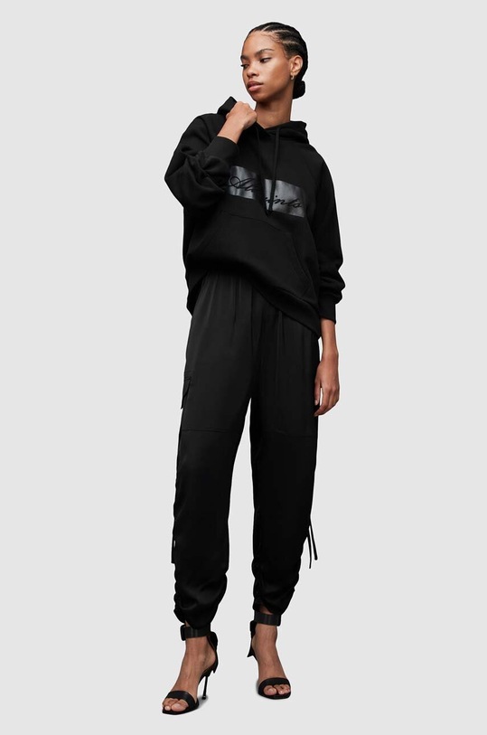 Μπλούζα AllSaints Elle μαύρο WM174Z