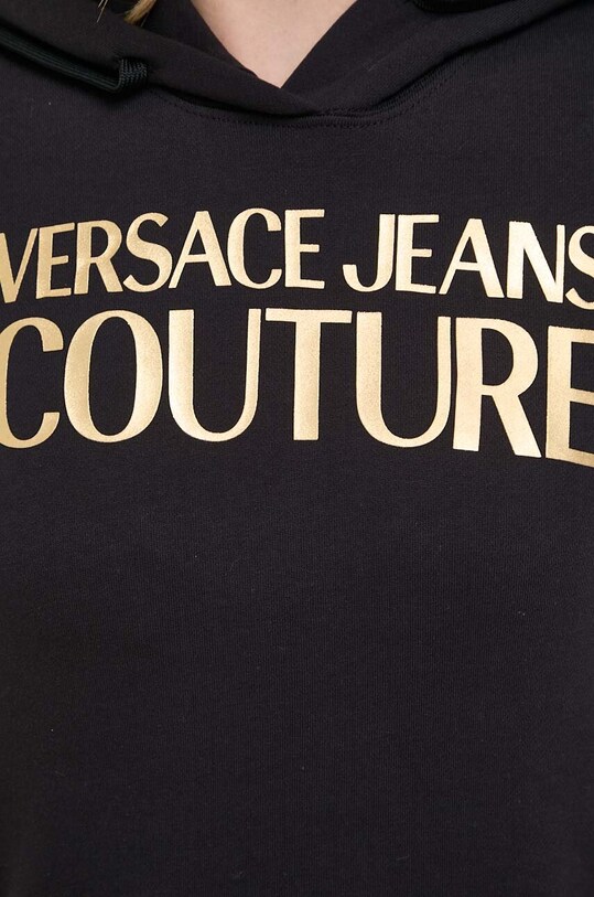 Versace Jeans Couture felpa in cotone 76HAIT04 nero