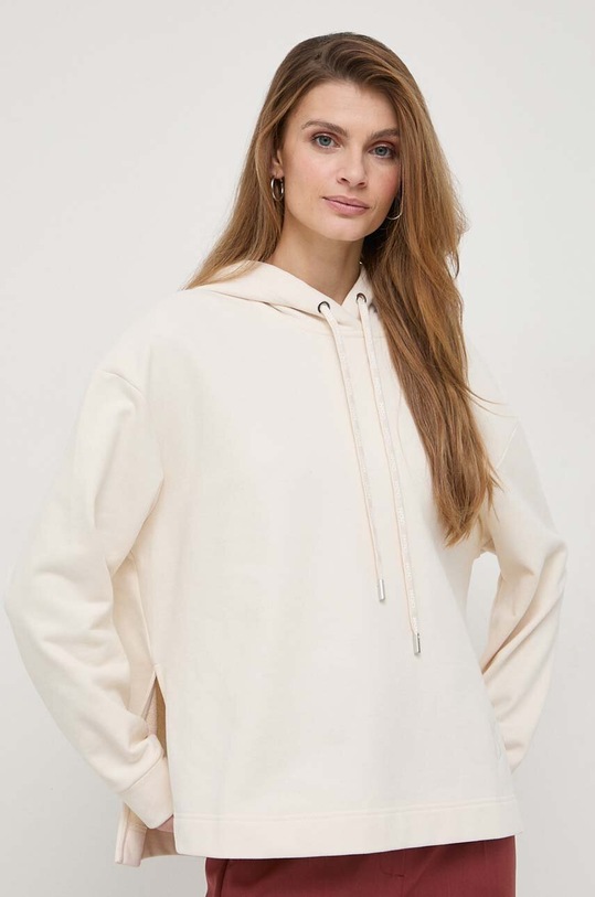 Weekend Max Mara bluza bawełniana bawełna beżowy 2415921021600