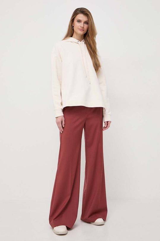 Weekend Max Mara bluza bawełniana 2415921021600 beżowy SS24