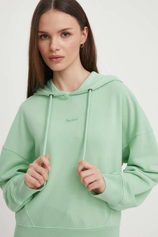 Кофта Pepe Jeans Lynette HOODIE с капюшоном зелёный PL581439