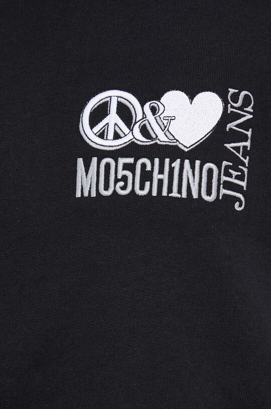 Bavlněná mikina Moschino Jeans 1720.3257 černá