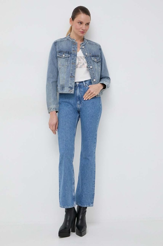 Džínová bunda Armani Exchange 3DYB60.Y14BZ modrá SS24