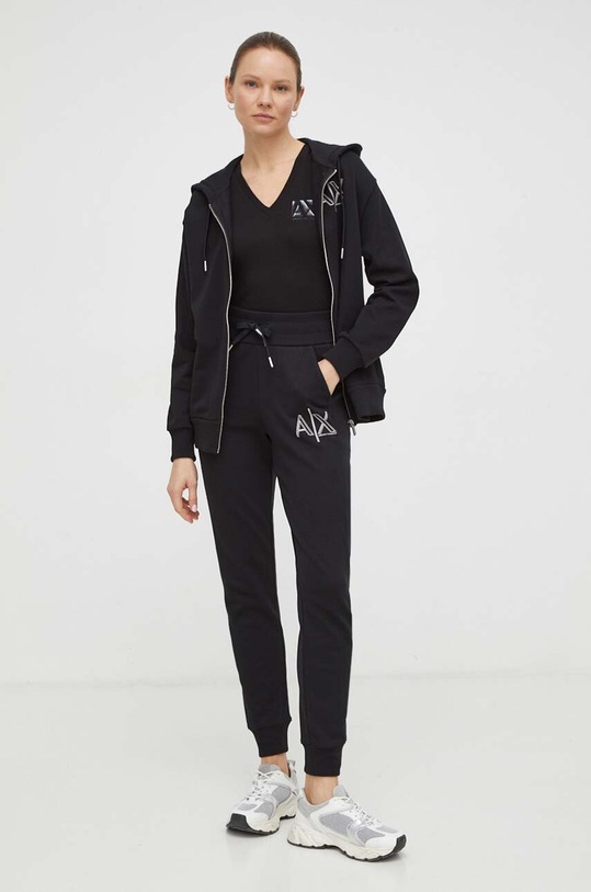 Dukserica Armani Exchange 3DYM10.YJEBZ crna SS24