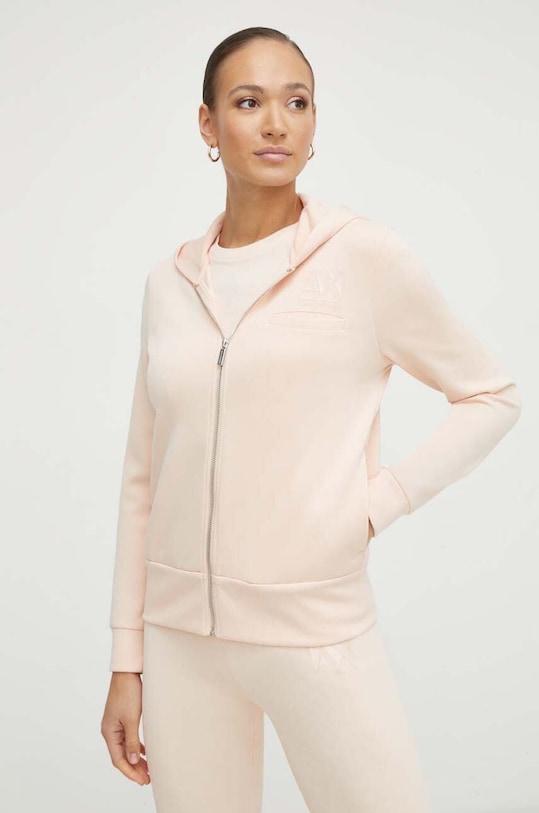 Armani Exchange bluza z kapturem pomarańczowy 3DYM16.YJEPZ