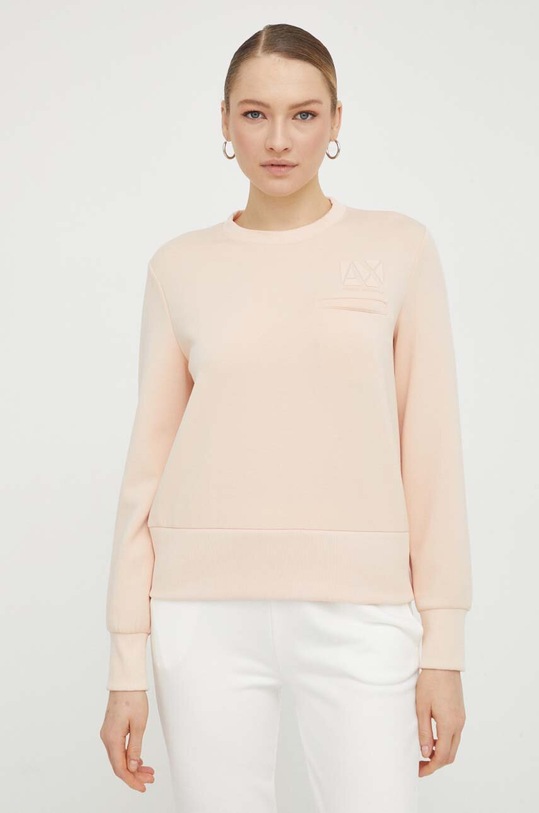 Mikina Armani Exchange s elastanom béžová 3DYM17.YJEPZ